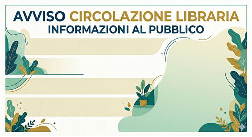 Avviso Circolazione Libraria